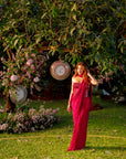 Crimson Stardust Drape Set