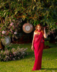 Crimson Stardust Drape Set