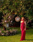 Crimson Stardust Drape Set