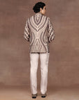 Warm Taupe - Gold Bandhgala Set | East