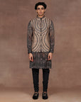 Warm Taupe Nehru Jacket Set | East