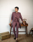 Devine Marsala Shrug Set
