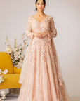 Peach Gown Set- Ready To Ship