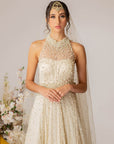 Off White Gown Set