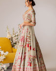 Mint Green Embroidered Lehenga Set
