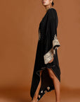 Black Embroidered Kaftan