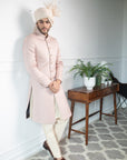 Pale Patterned Sherwani