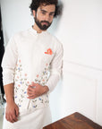 Vivid Floral Nehru Jacket Set