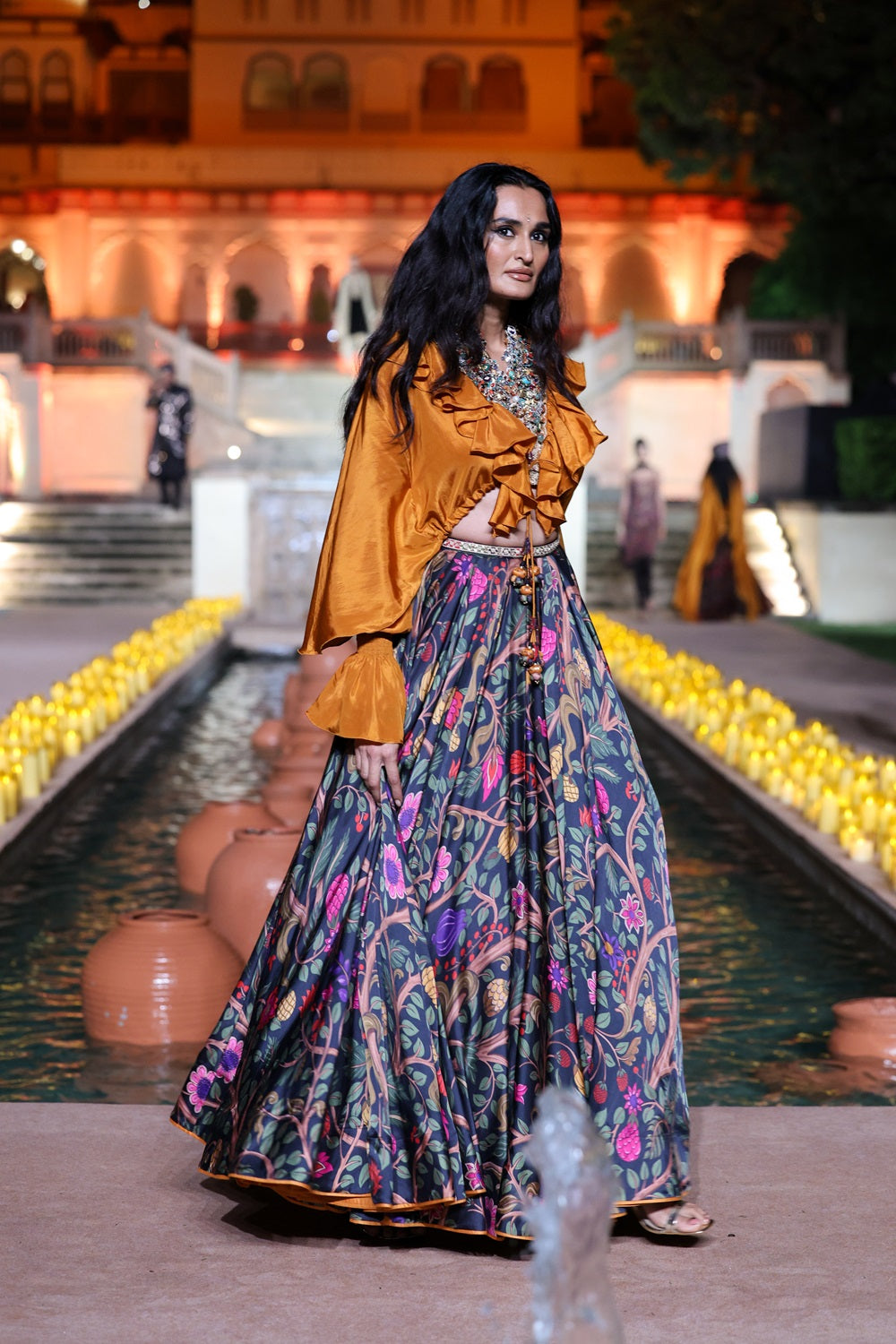 Ruffle Kumari Set