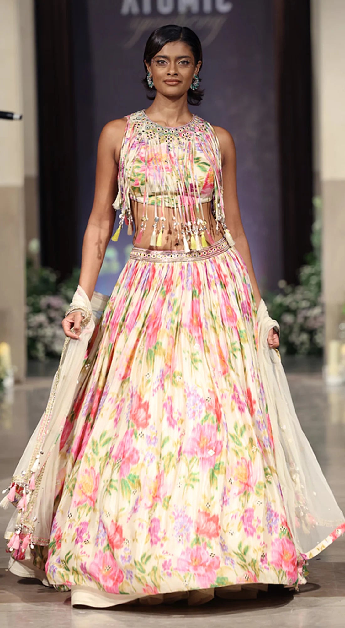The Garden Ivory Lehenga Set - Ready to Ship