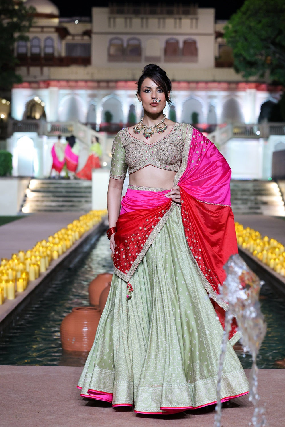 Jarokha Lehenga Set