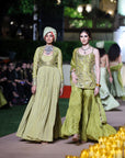 Dry Heena Green Anarkali Set