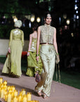 Waistcoat Drape skirt Set