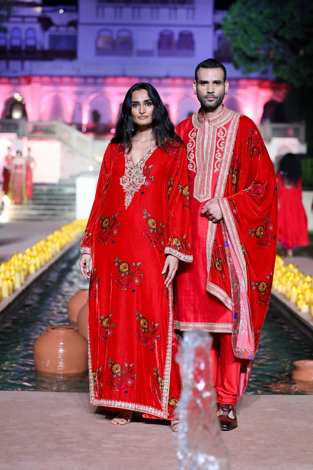 Surkh Laal Dushala Kurta set