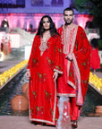 Surkh Laal Dushala Kurta set