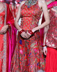 Surkh Laal Corset with Skirt