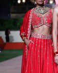 Surkh Laal Sharara Set