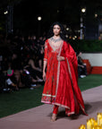 Surkh Laal Anarkali set