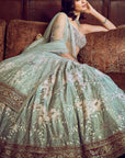 Matsya's Water Lillis Lehenga