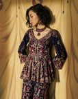 Hueden Jacket Kurta & Flare Pant Set