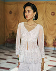 Pearlume Jacket Jurta and Flare Pant Set