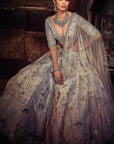 The Kamalbagh Aurum Ekru Lehenga