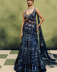 Oceanfire Cocktail Lehenga