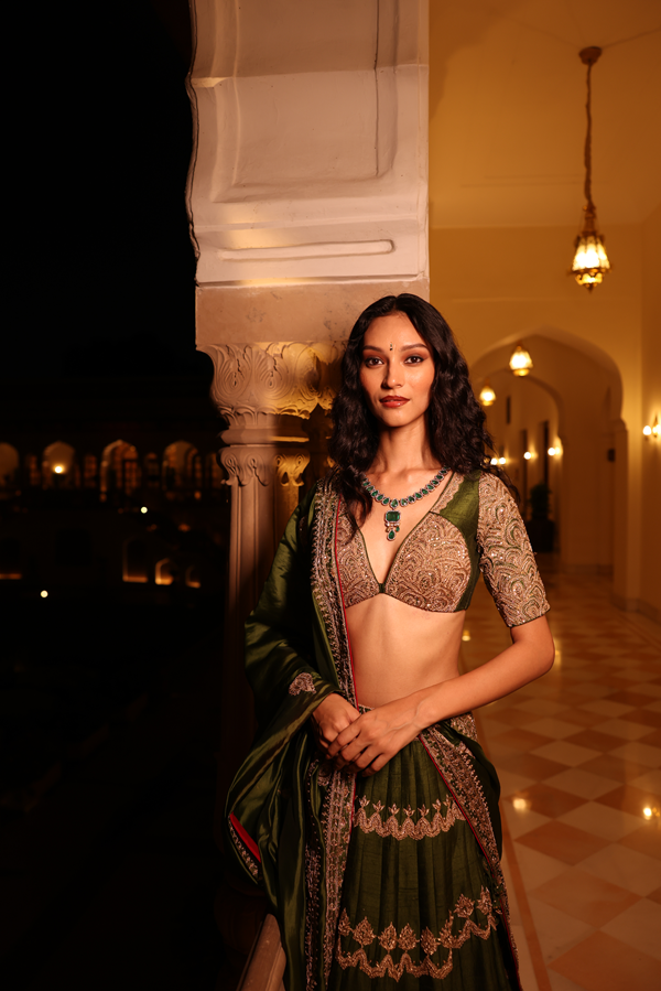 Kaccha Aam  Lehenga set