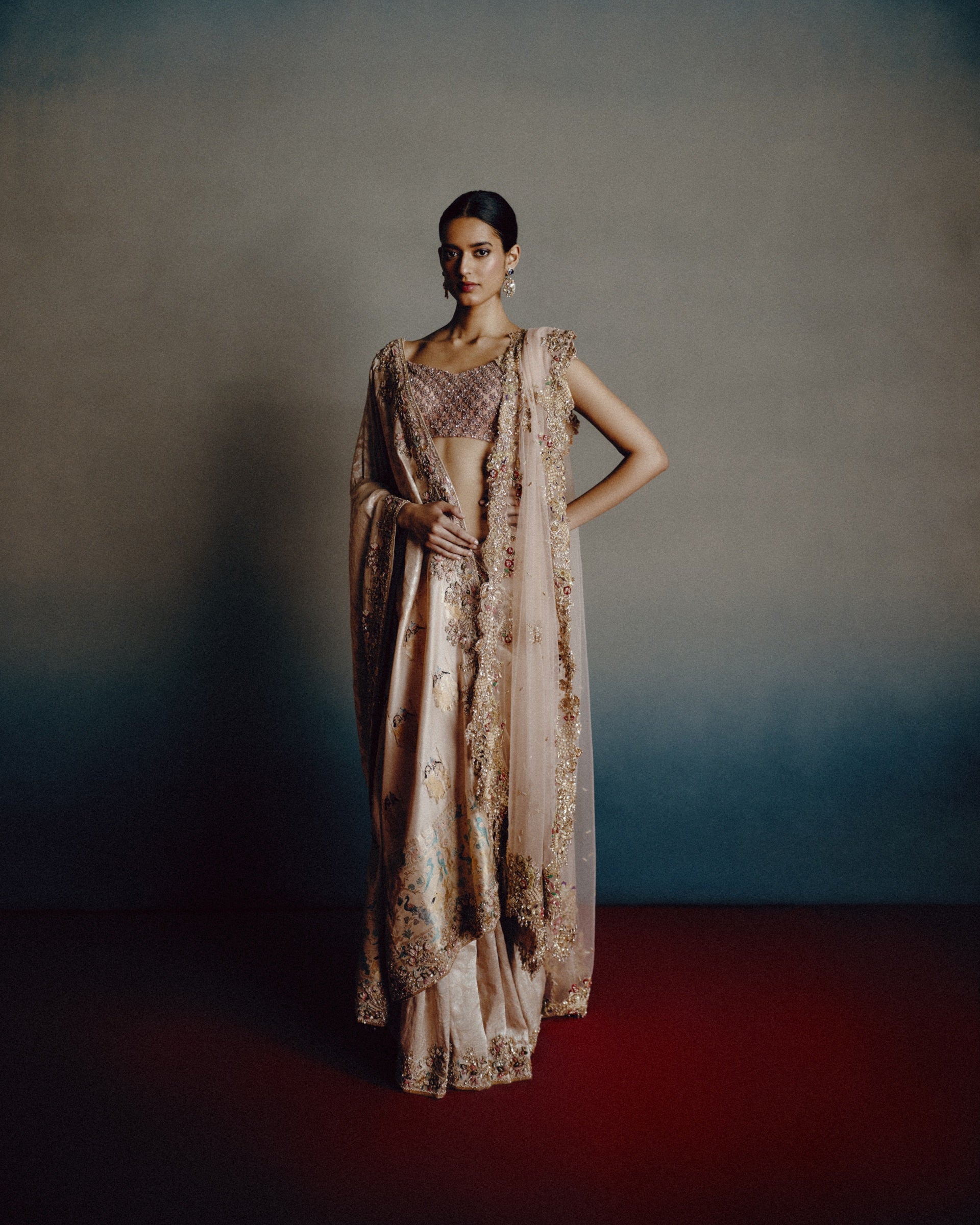 Celeste Banarasi Saree