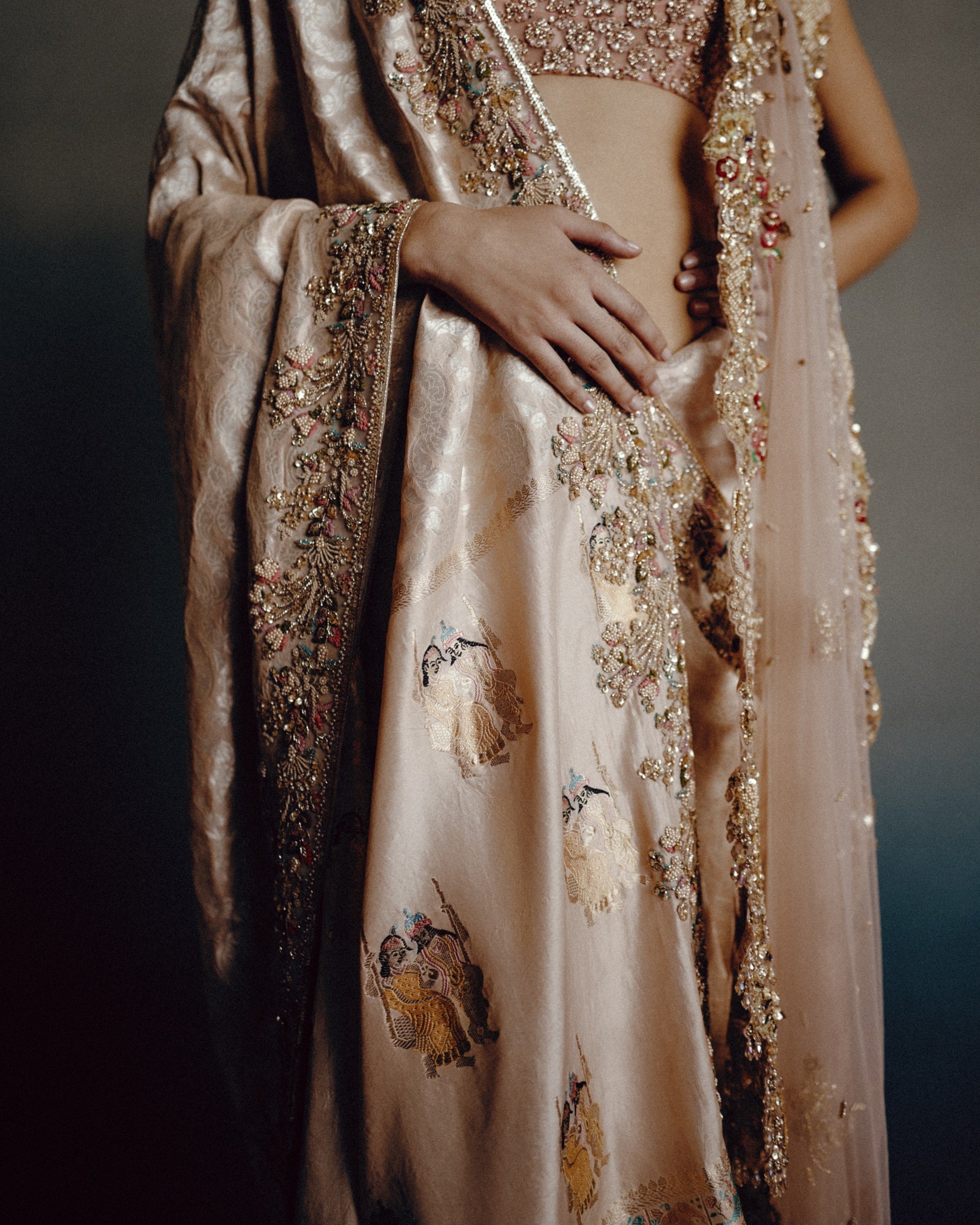 Celeste Banarasi Saree