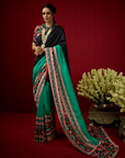 Rama Saree & Blouse Set