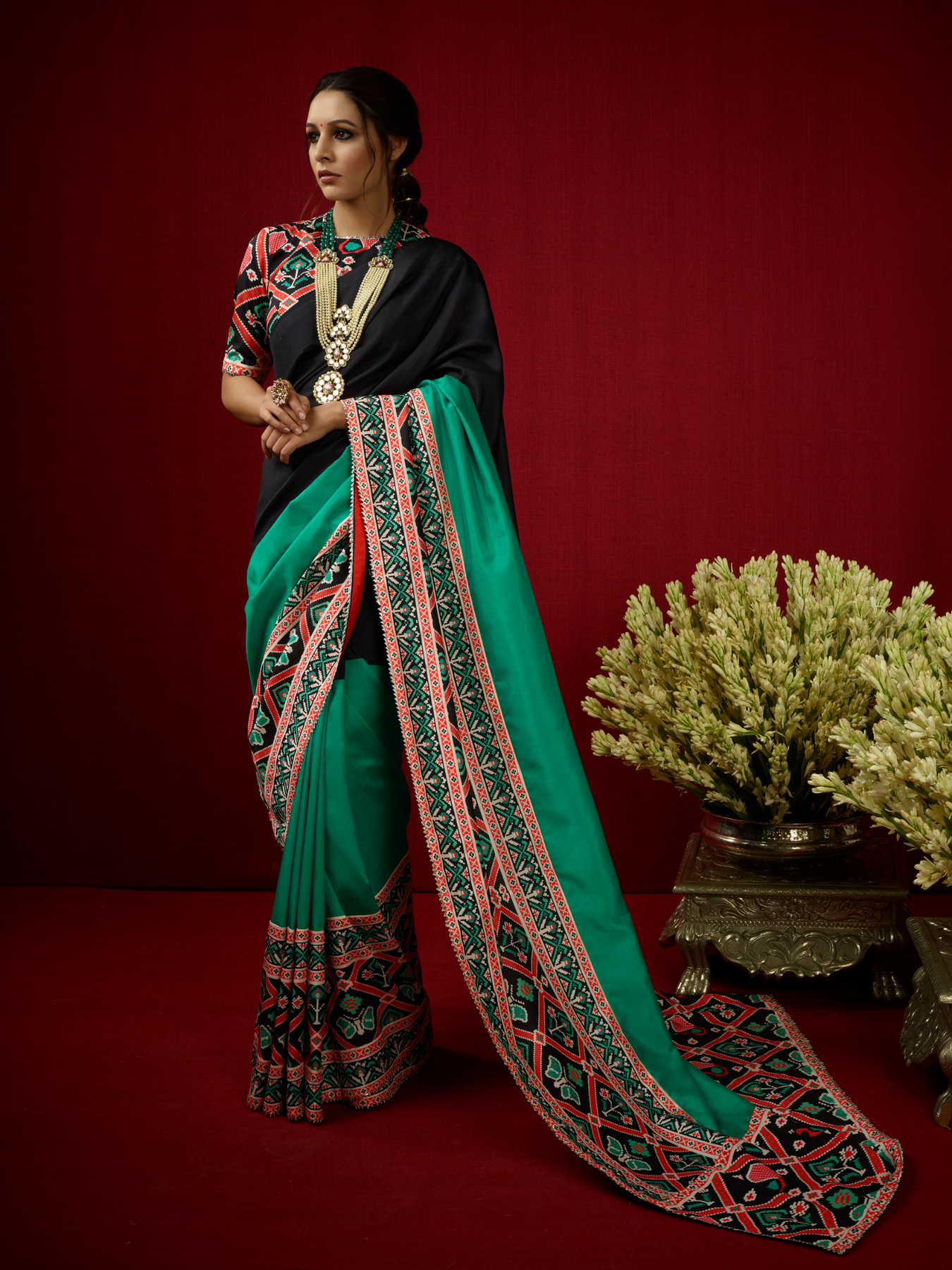 Rama Saree &amp; Blouse Set