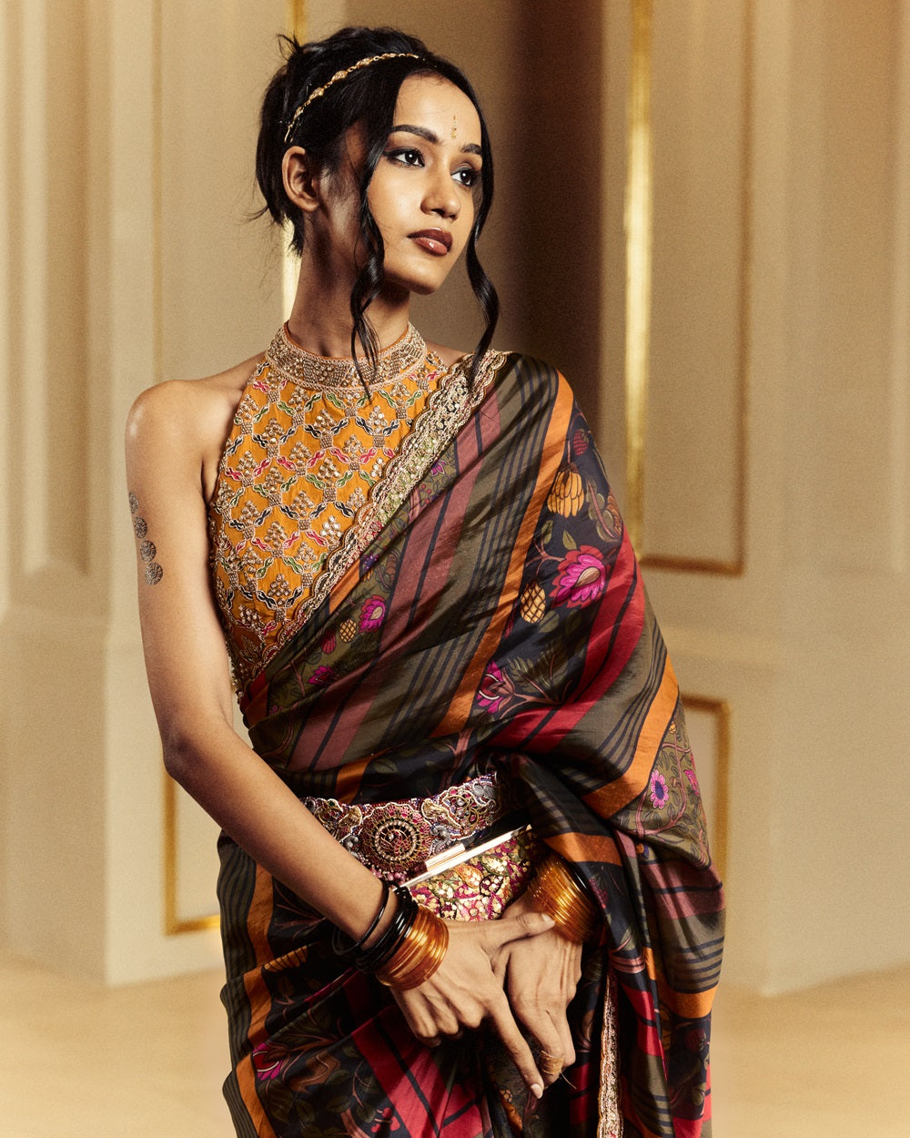 Amer Saree Set
