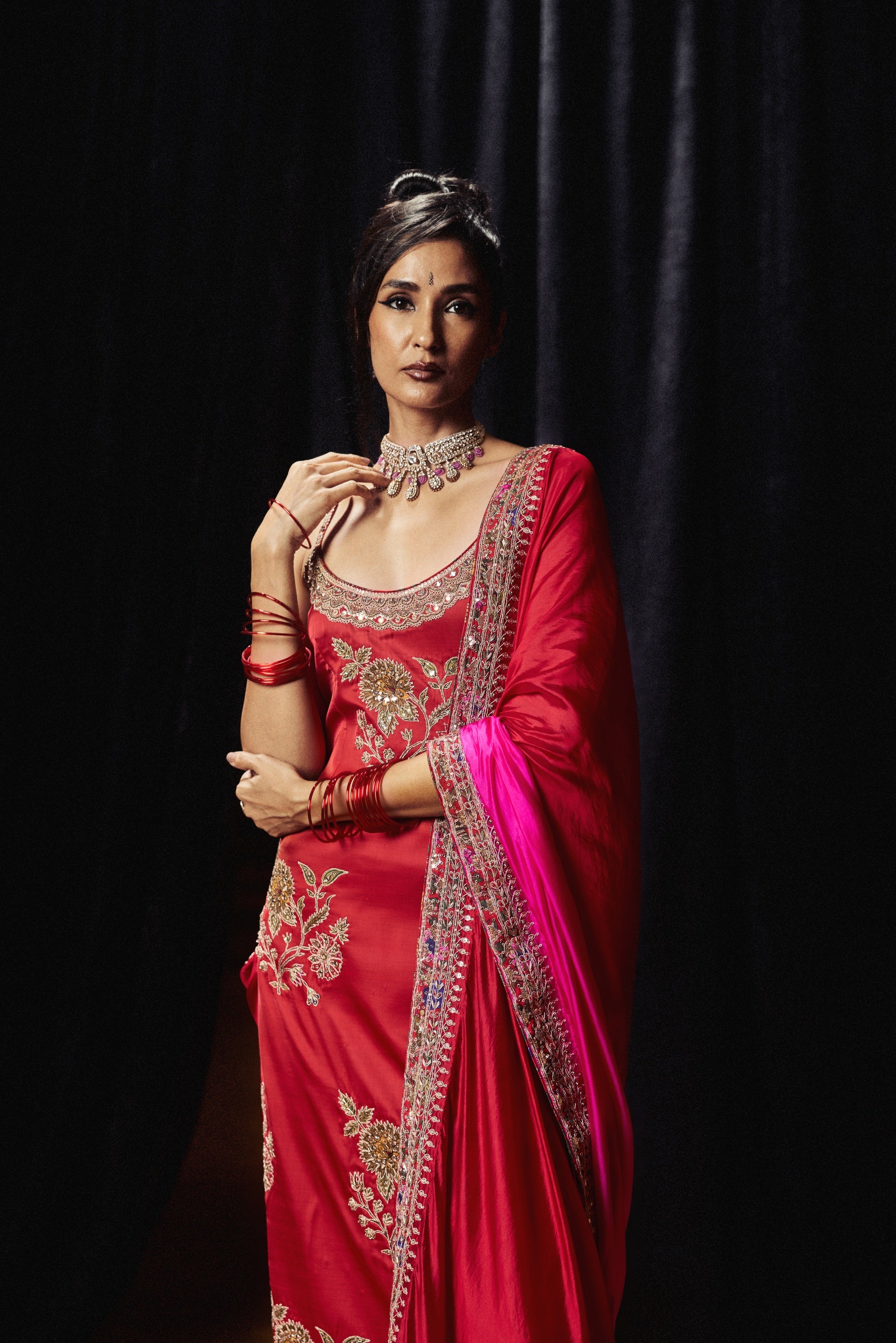 Surkh Laal Heavy Kurta Set