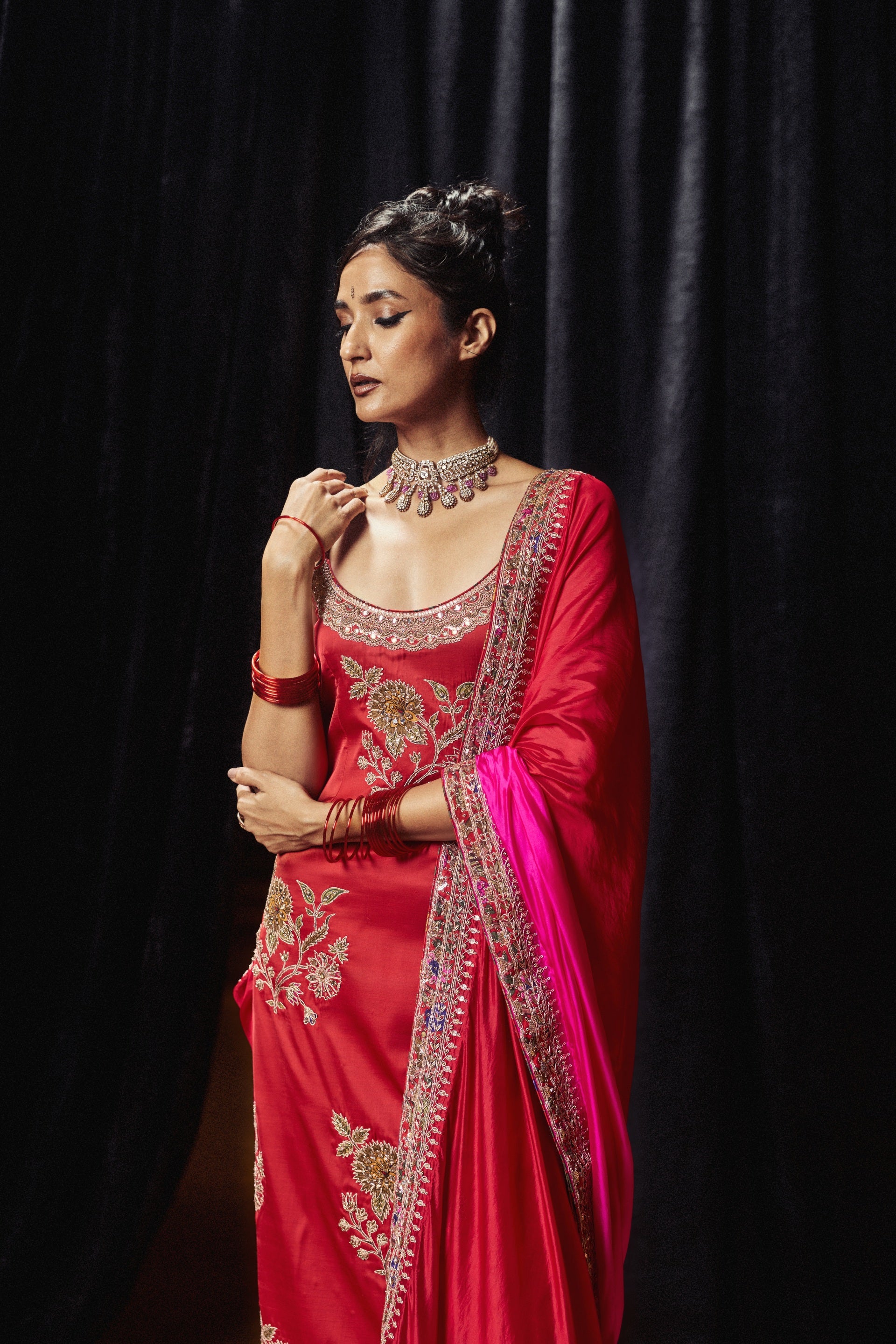 Surkh Laal Heavy Kurta Set