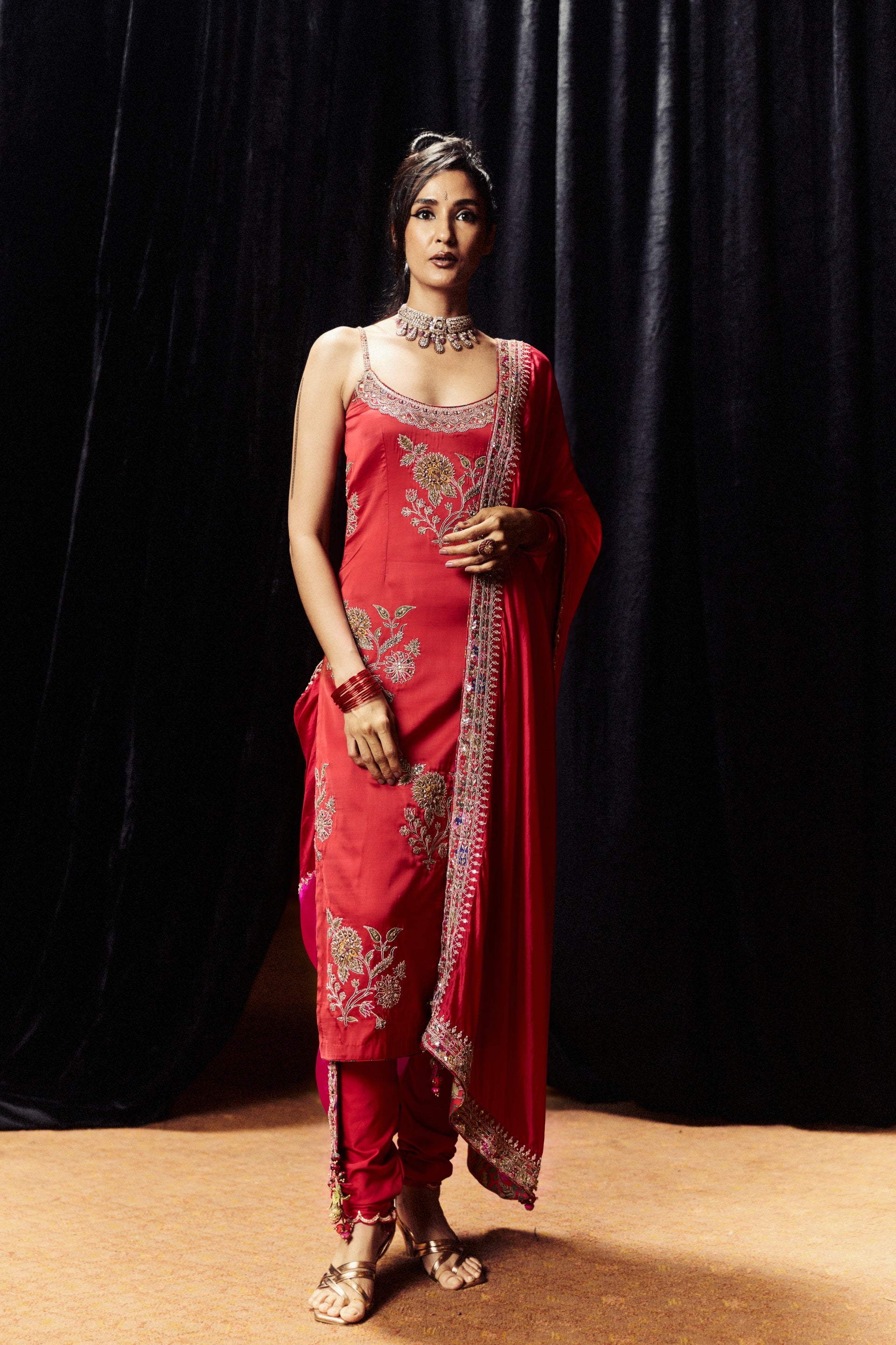 Surkh Laal Heavy Kurta Set