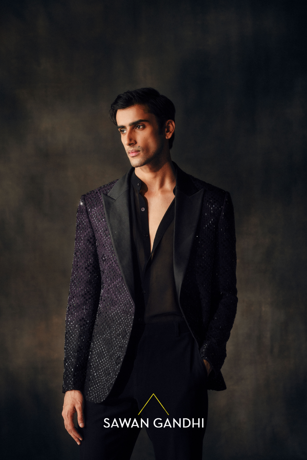 Wine To Black Cutana Jacket