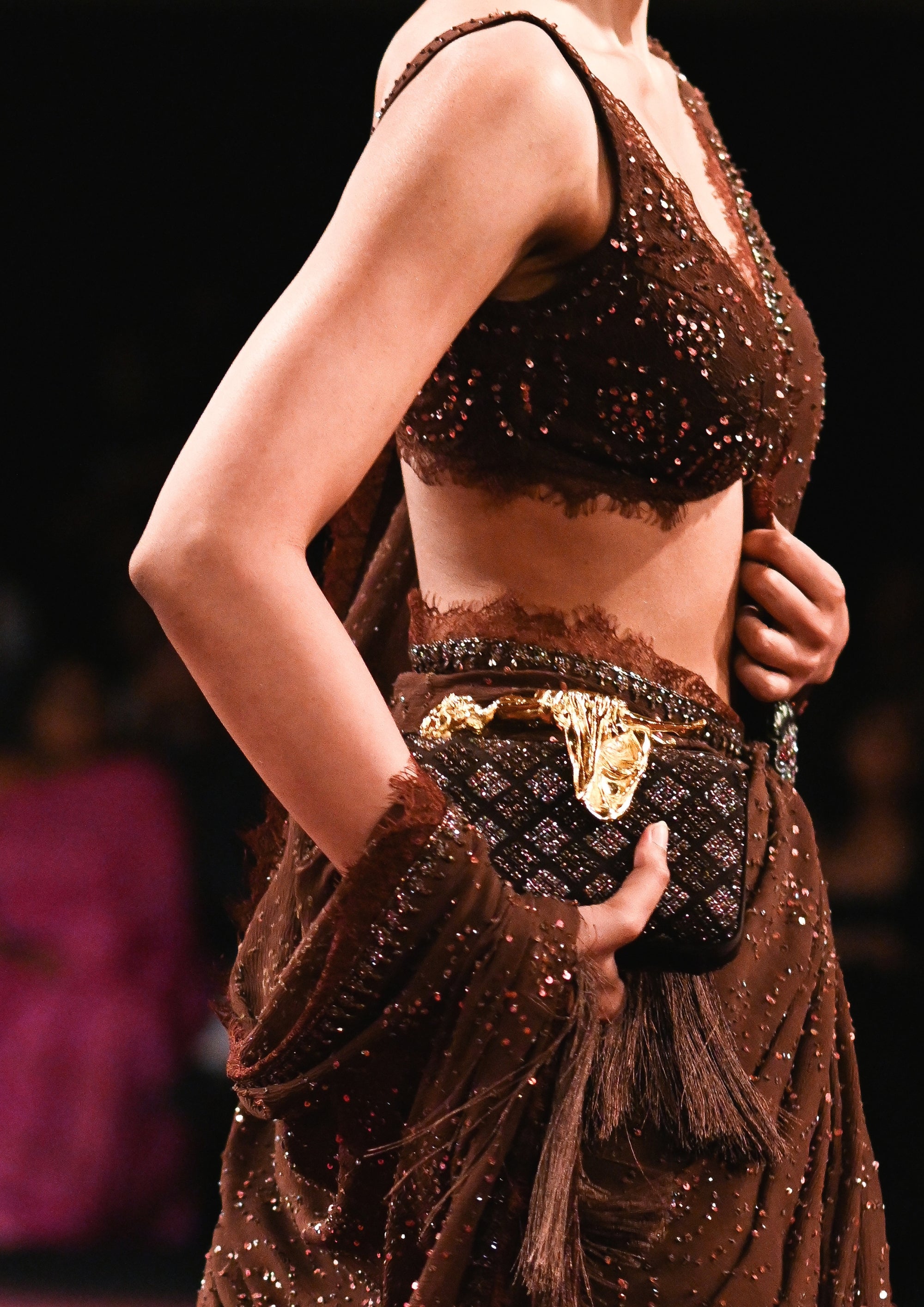 Mocha Noor Saree