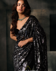 Black Sequins Saree
