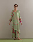 Kaftaan Kurta Set - Green