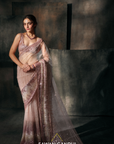 Blush Pink Sequin Saree