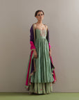 The Ghoomer Anarkali Set - Green