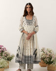 Ivory Anarkali Set