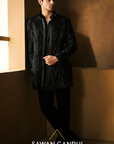 Black Velvet Indo Western Set