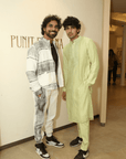 Mint Resham Work Kurta With Pants