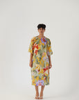 Allora Yellow Midi Dress