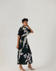 Chicory Black Side Tie Up Dress
