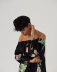 Juliet Black Off Shoulder Short Dress