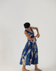 Chicory Blue Skirt Jacket Set