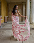 Pastel Pink Thread Work Saree